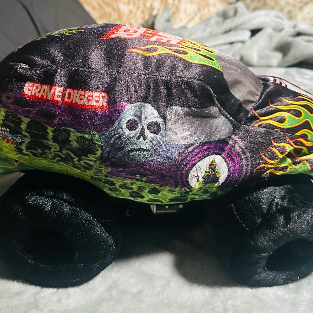 Monster Truck Plush Toy - Black and Green